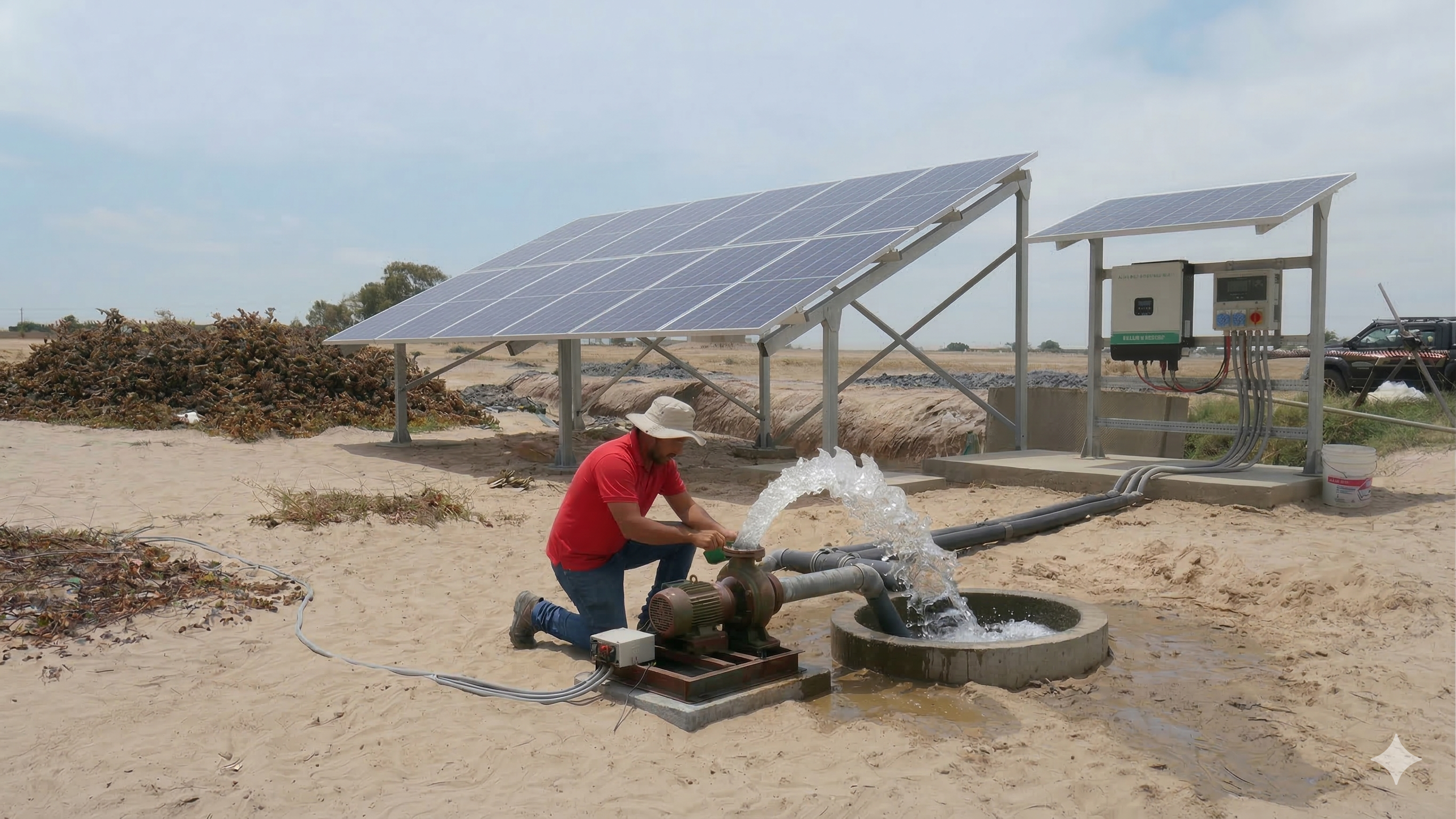 Sistema de bombeo solar para riego en Ica