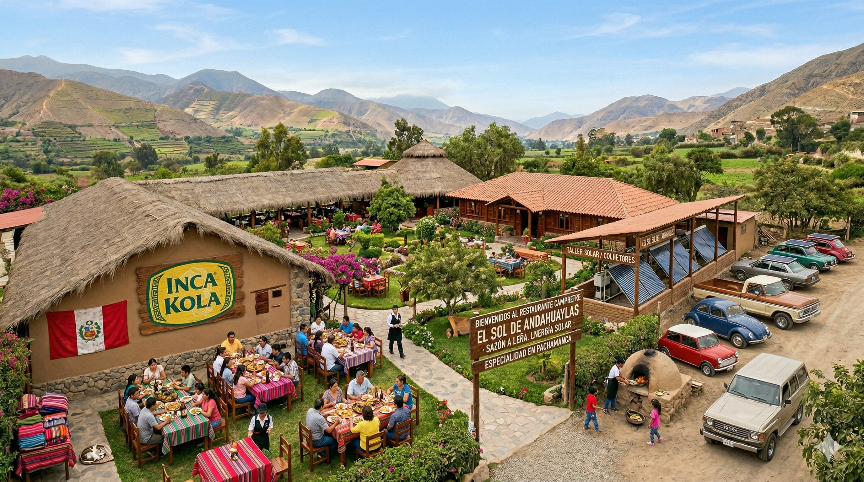 Paneles solares en restaurante Campestre
